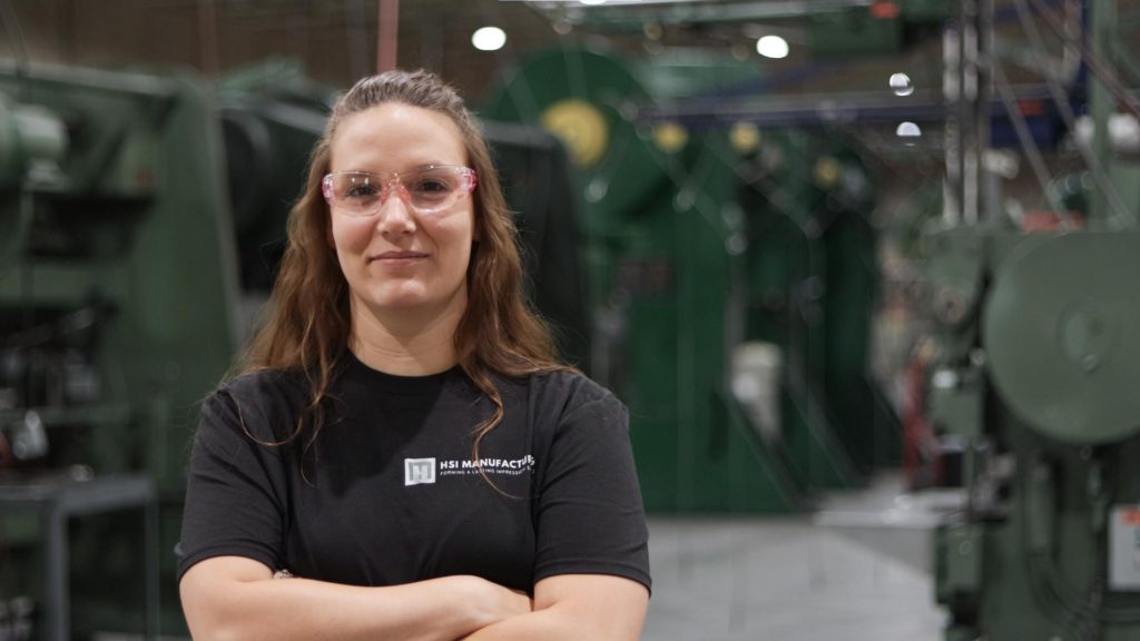 female metal operator on our team